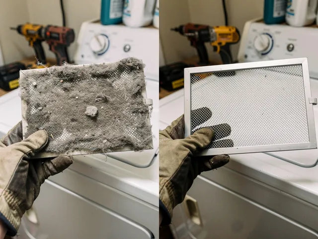 Professional lint trap cleaning by Oxford Dryer Vent Cleaning in Oxford