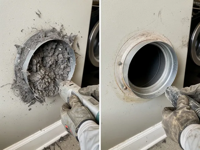 Professional clogged vent cleaning by Oxford Dryer Vent Cleaning in Oxford