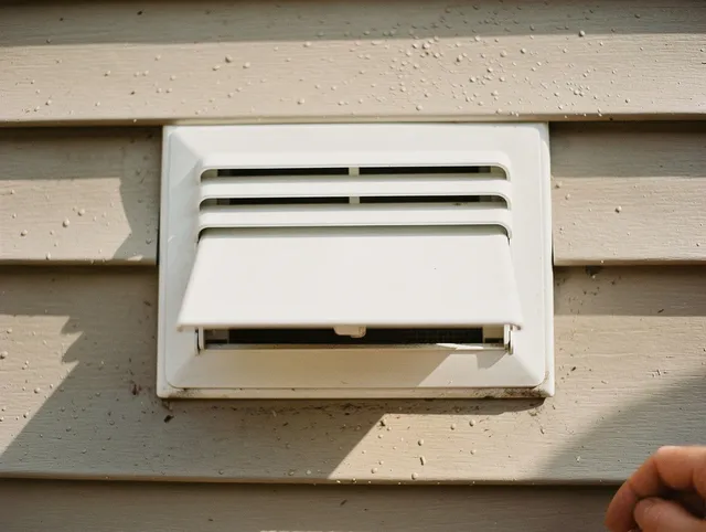 Oxford Dryer Vent Cleaning technician performing professional exhaust vent cleaning at a residential property in Oxford