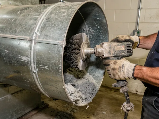 Industrial-grade dryer vent cleaning by Oxford Dryer Vent Cleaning in Oxford