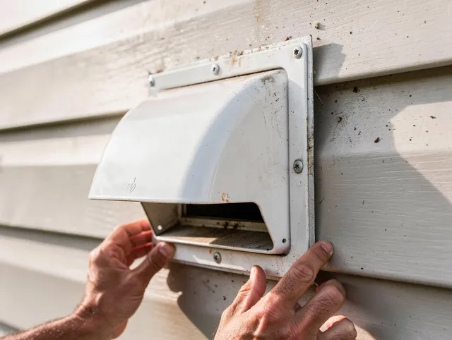 Oxford Dryer Vent Cleaning technician delivering thorough residential dryer vent cleaning service in Oxford